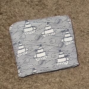 Winter Water Factory Crib Sheet - High Seas Navy